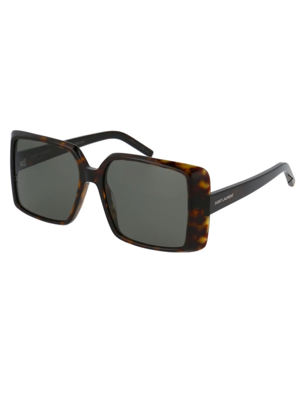 Saint Laurent Tortoiseshell Oversized Square Sunglasses - SL 451 003